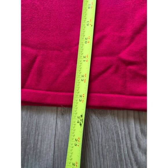 Alfred Dunner Red Floral Embellished Rhinestone Sweater Top M  Long Sleeve - Picture 6 of 7